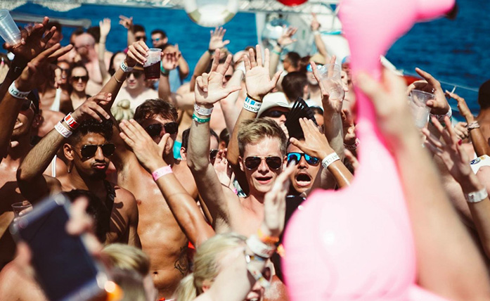 Live funk band performing at Caribbean beach event by Funk Workshop